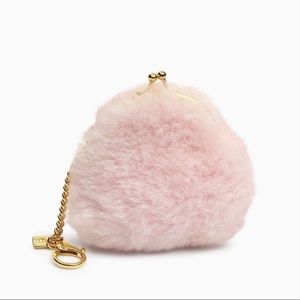 UGG | Fuzzy Coin Key FOB Pouch | Pink NWT
